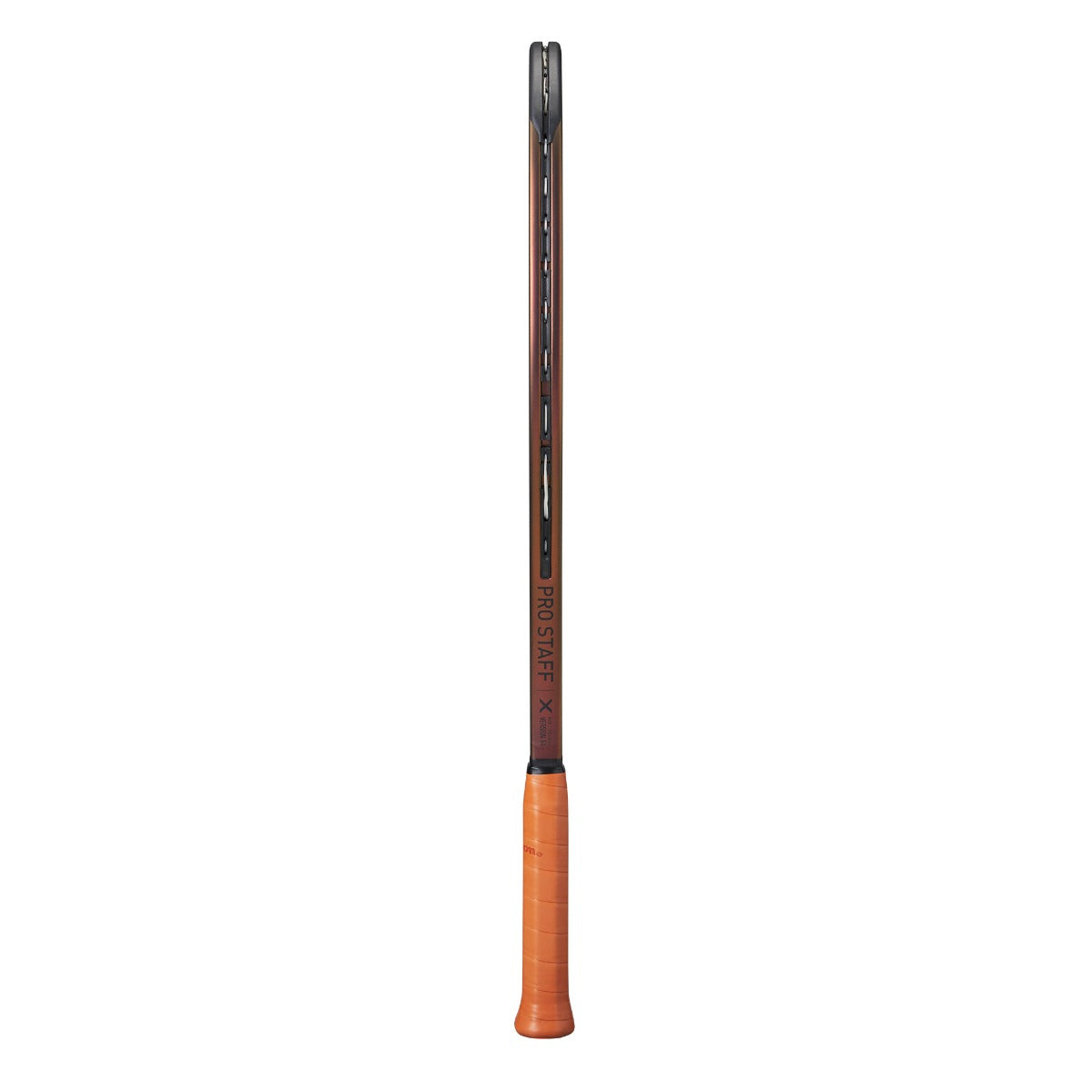 Wilson Pro Staff X v14 Tennis Racquet, side profile view