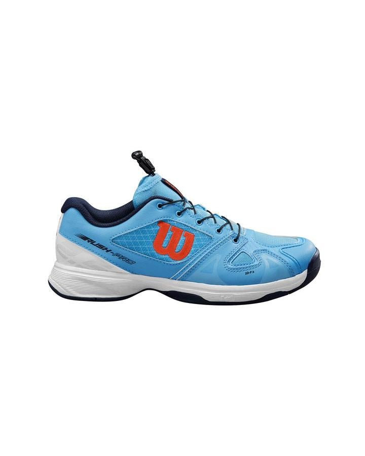 Wilson Rush Pro JR QL Blue tennis shoes US 6 JR, side view