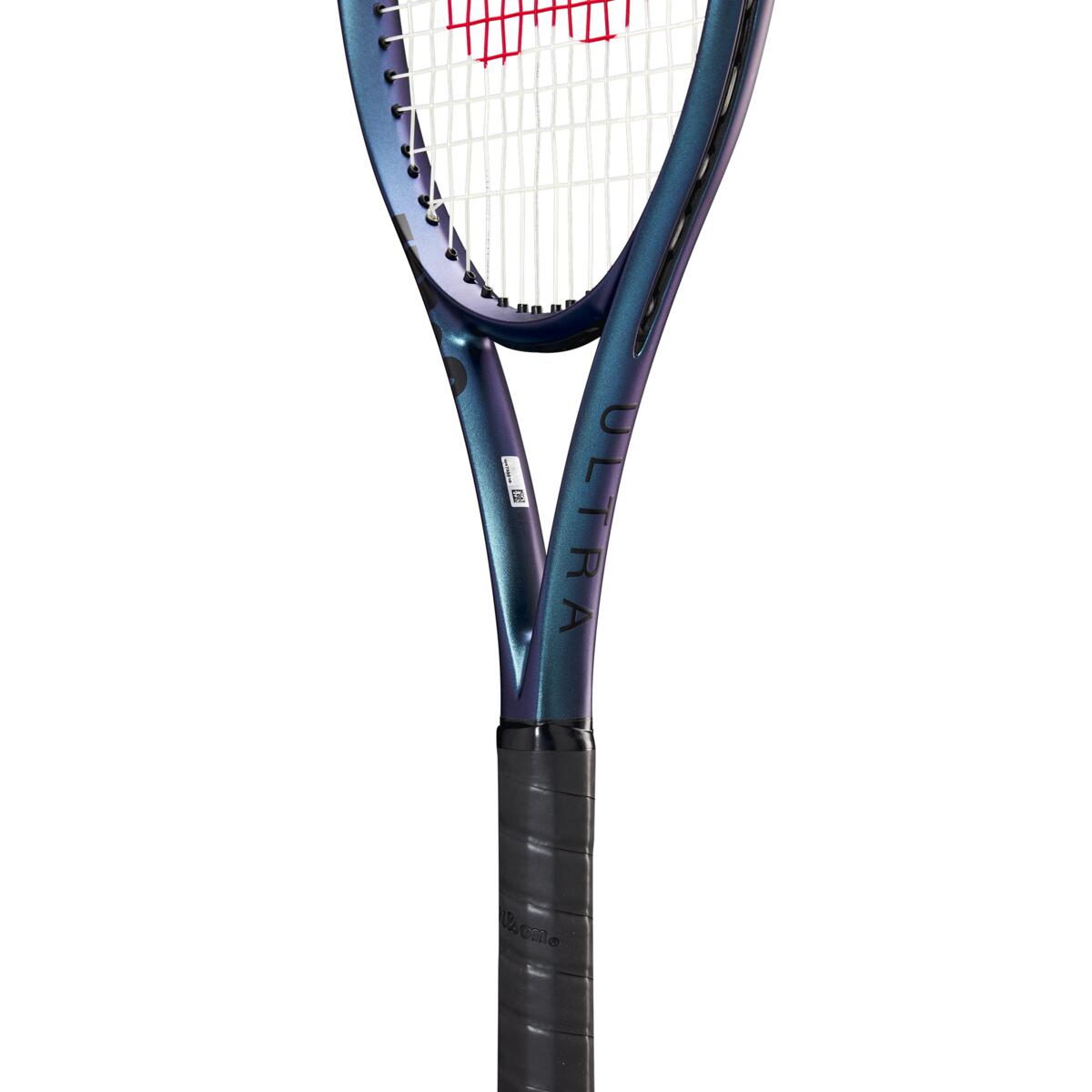 Wilson Ultra 100 V4 Tennis Racquet, angled view