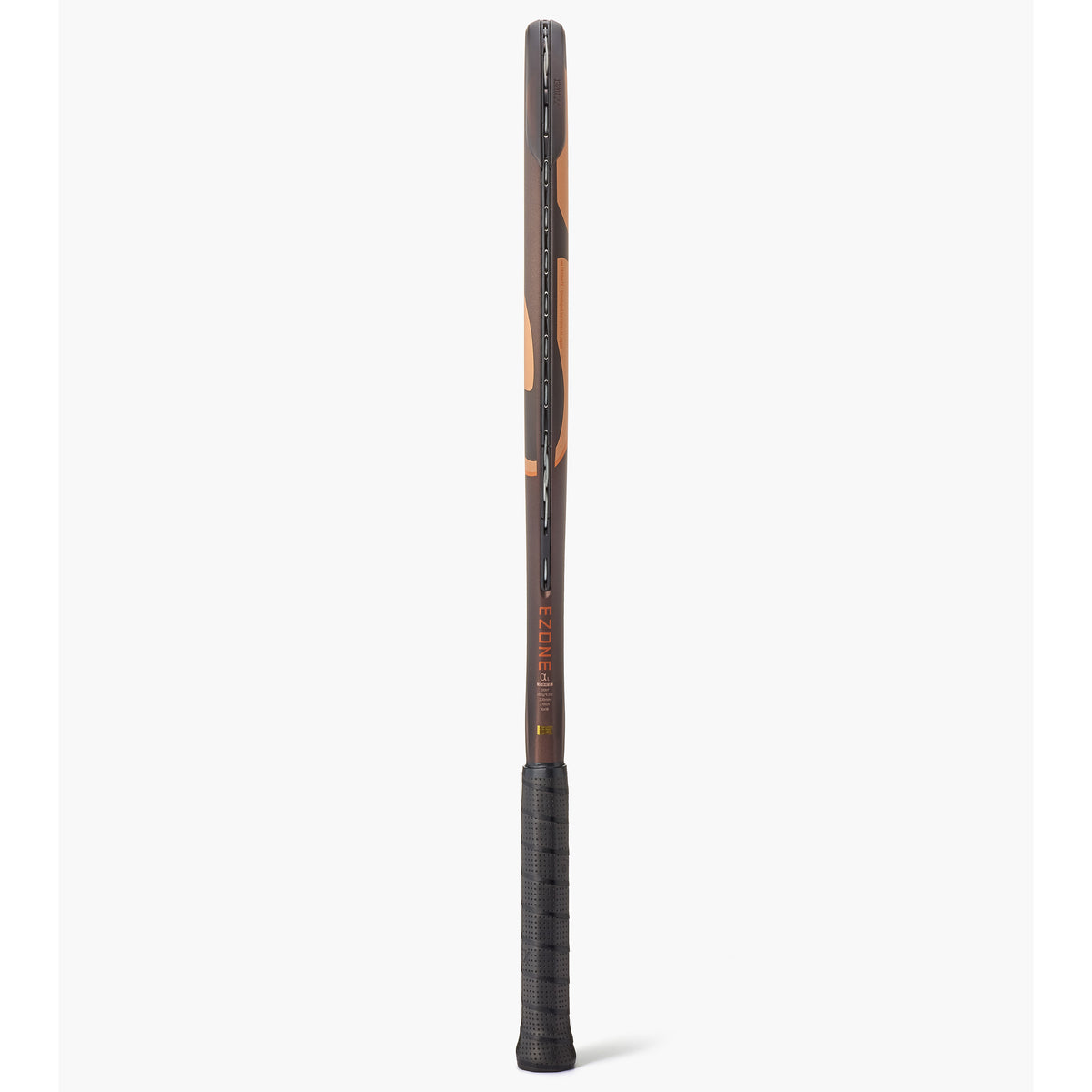 Yonex Ezone Alpha L Espresso Brown Tennis Racquet, side profile view